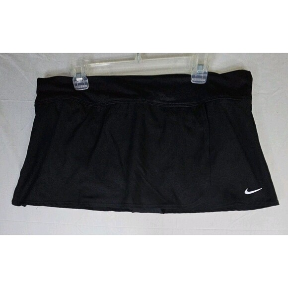 Nike Other - NIKE Swim Skirt Women's Size XL Black Solid Board Activewear Lined Skort